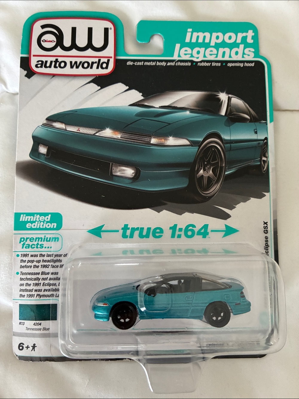 Import Legends Kids Toy Car - Teal
